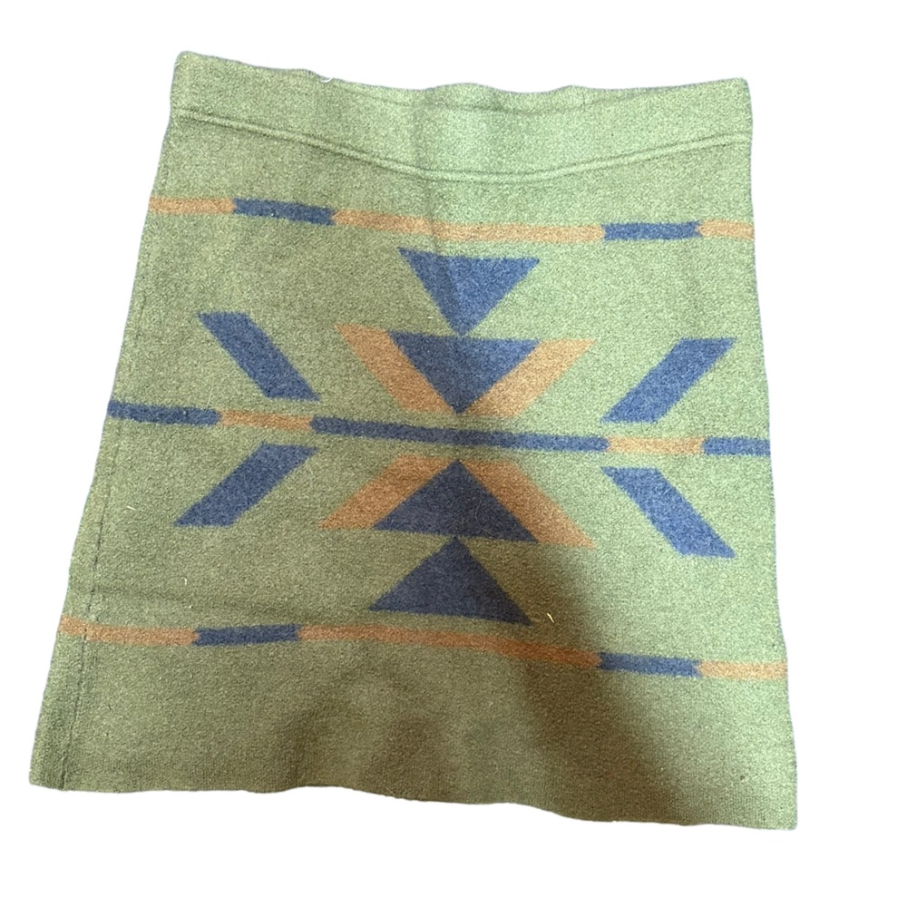 Toad&Co Green and Blue Patterned Mini Skirt